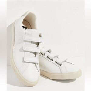 Veja White Esplar Velcro Sneakers
